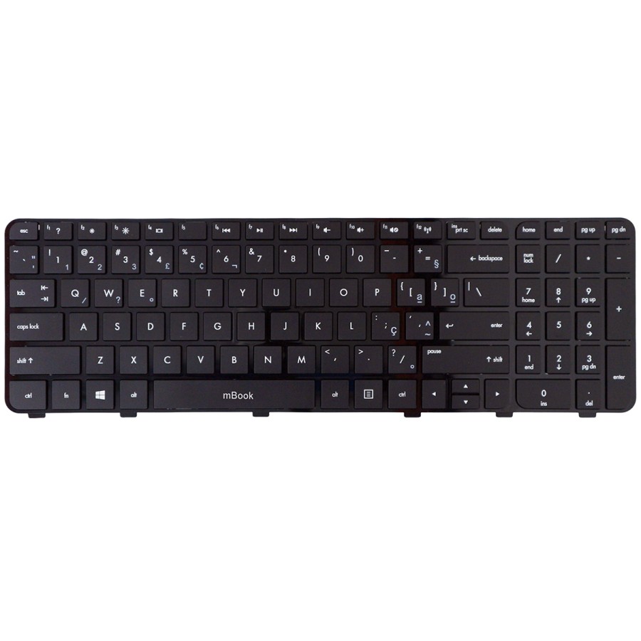 Teclado Hp DV6-7186EZ DV6-7190EE DV6-7190SE BR Com Frame, 