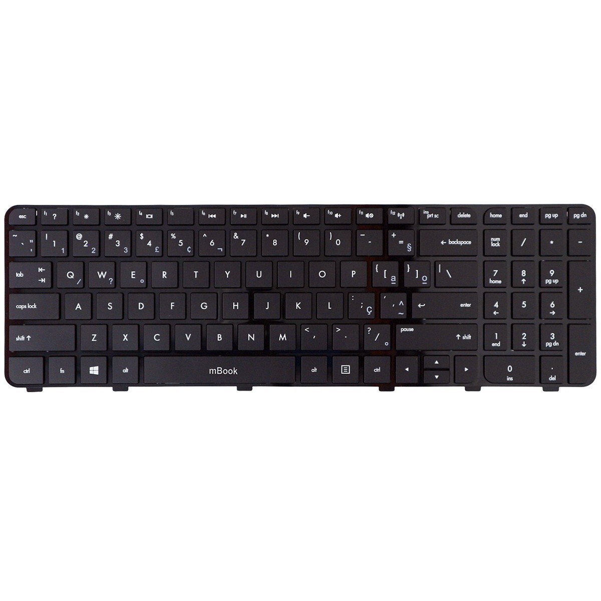 Teclado para Hp Dv6-7301el Dv6-7301tu Dv6-7301tx Com Frame, 