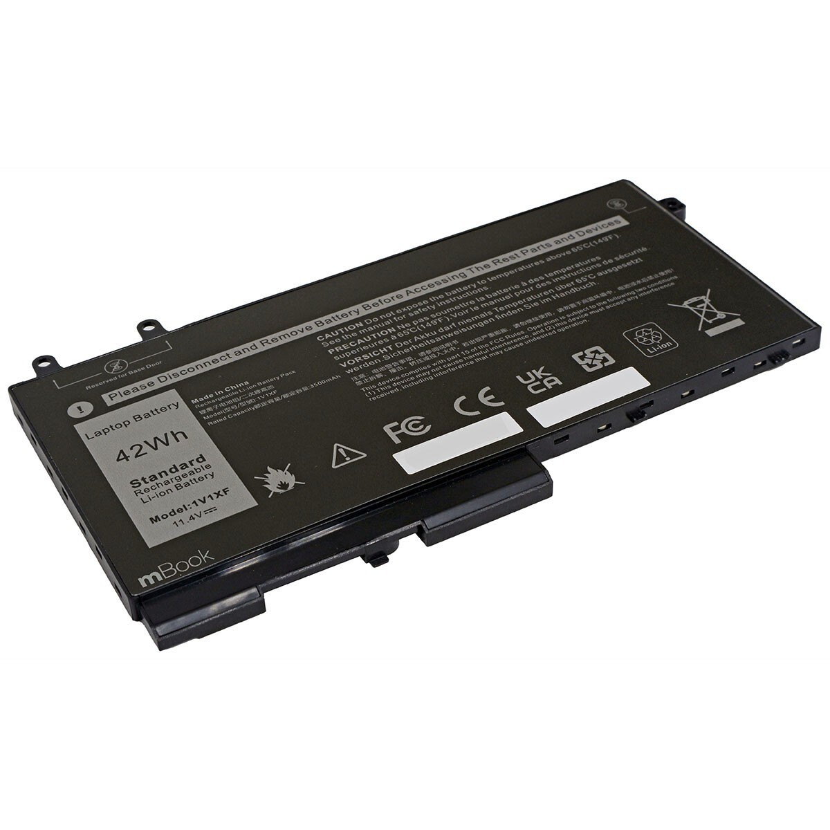 Bateria para Dell compatível com PN 1V1XF 27W58 42Wh, 