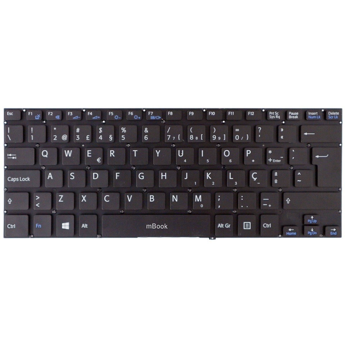 Teclado para Sony Vaio 149239081br Aehk86010303a Preto, 