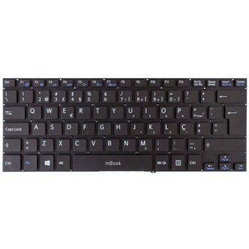 Teclado para Sony Vaio 149239081br Aehk86010303a Preto, 