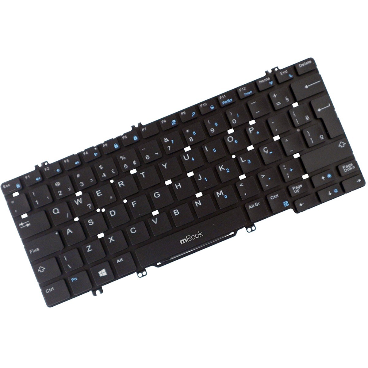 Teclado compatível Dell 5280 5289 BR ABNT2 com LED, 