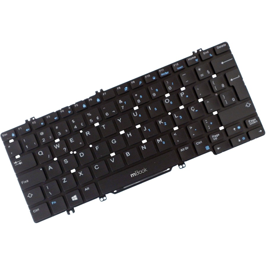 Teclado compatível Dell 5280 5289 BR ABNT2 com LED, 
