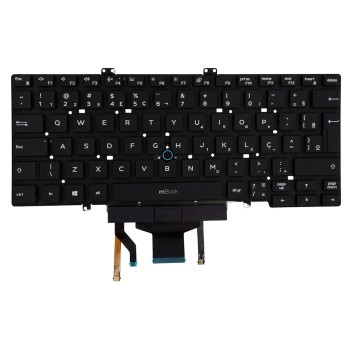Teclado para Dell Latitude 5400 BR LED sem ponteiro, 