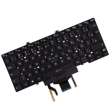 Teclado para Dell Latitude 5400 BR LED sem ponteiro, 