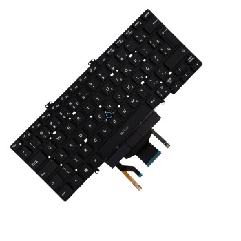 Teclado compatível Dell PK132EE2B44 BR ABNT com LED, 