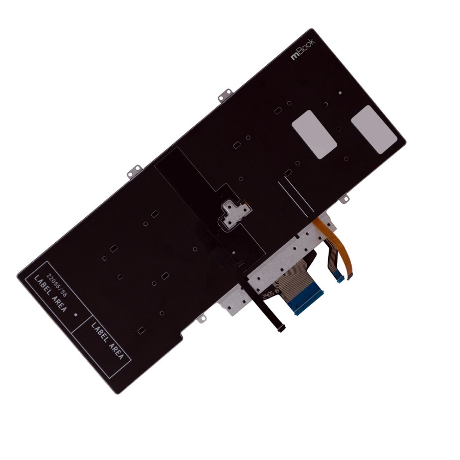 Teclado compatível Dell PK132EE2B44 BR ABNT com LED, 