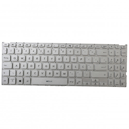 Teclado para Asus P1500CEA, P1500CJA BR, Cor Prateado, 