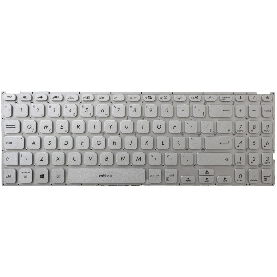 Teclado para Asus S509DA, S509FA BR, Cor Prateado, 