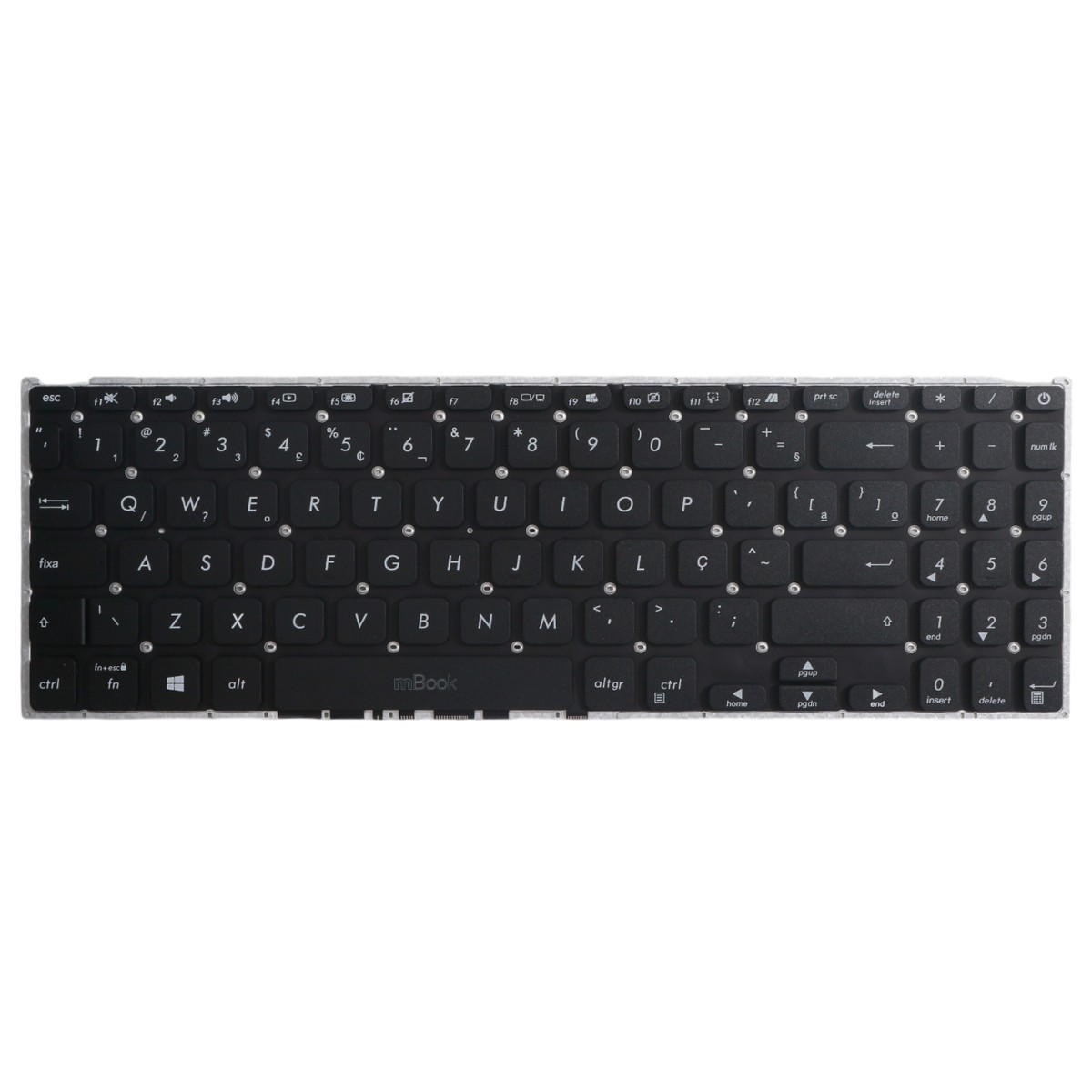 Teclado para Asus R524FA, R524JA BR, Cor Preto, 