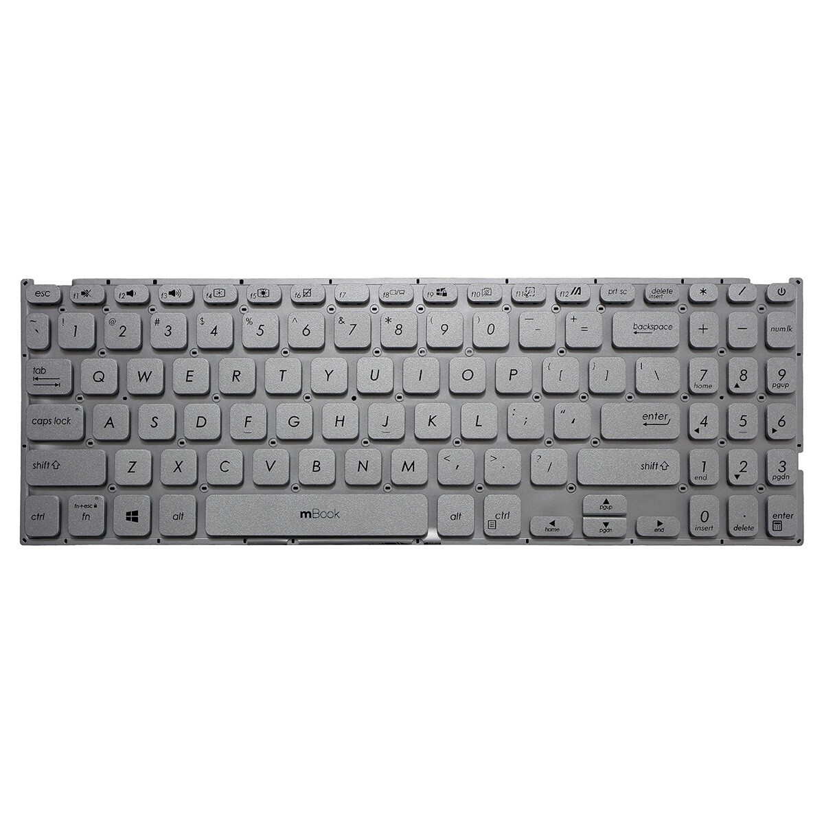 Teclado para Asus R521FL, R521JA US, Cor Prateado, 