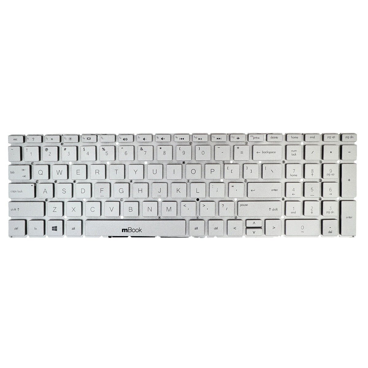 Teclado Compatível Com Hp 9Z.NEZSC.401 Silver Us, 