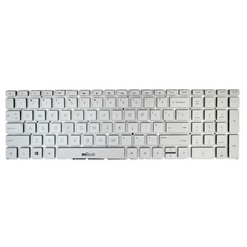 Teclado Compatível Com Hp NSK-XN4SC Silver Us, 