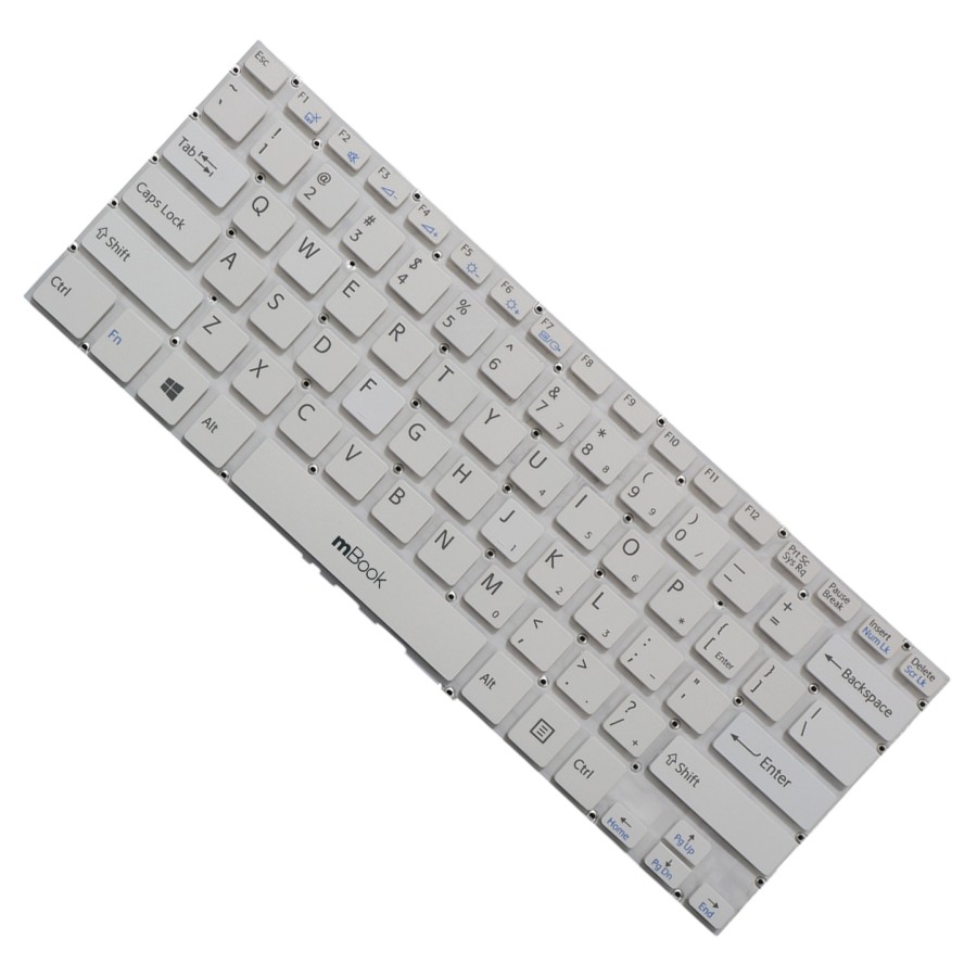 Teclado compatível Sony 149237321US US branco, 