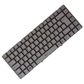 Teclado compatível Sony VGN-NW PT-PT branco Sem frame, 