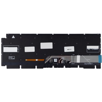 Teclado compatível Dell P105F010 BR ABNT2 LED vermelho, 