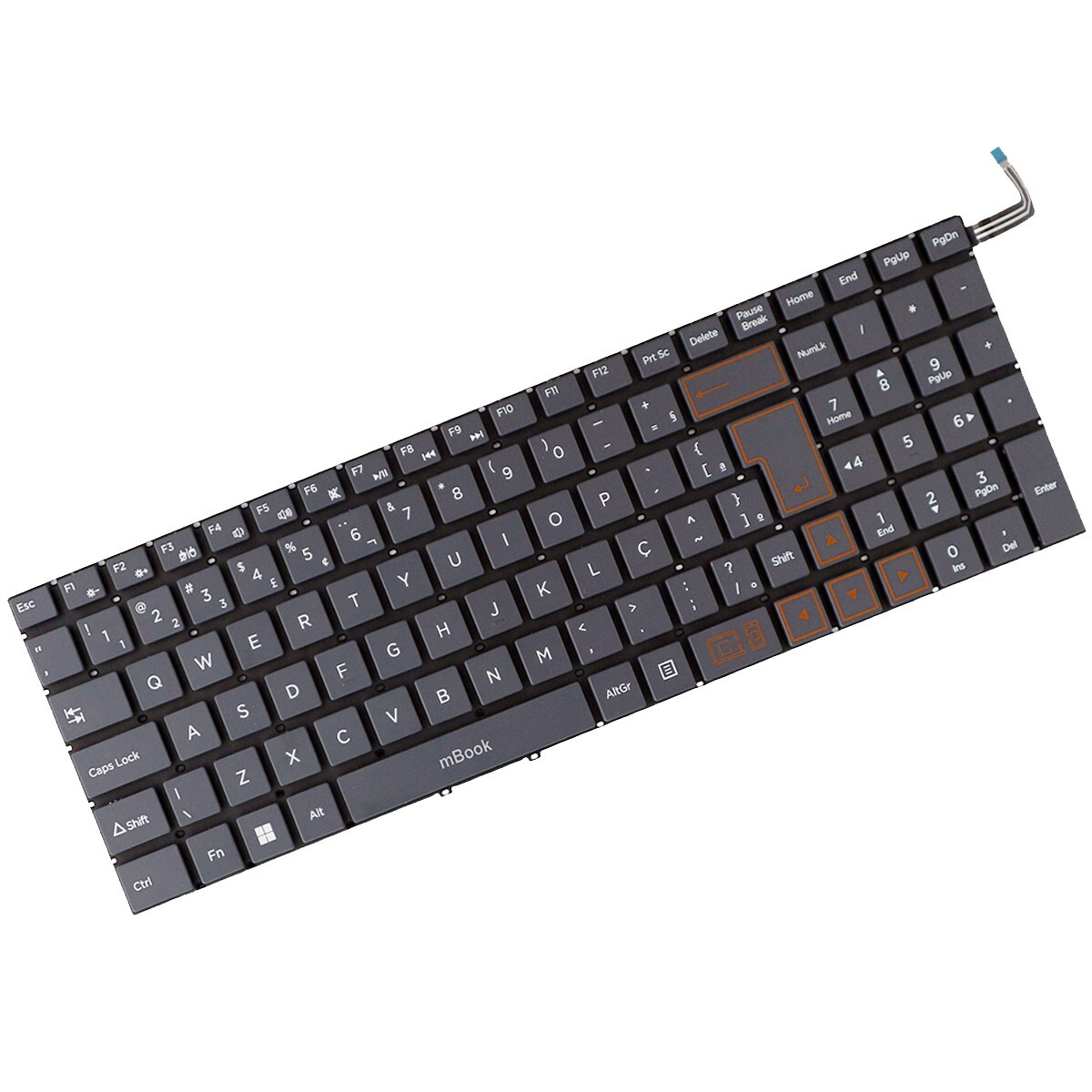 Teclado compatível Vision C15 C4128A-15 ABNT2, 