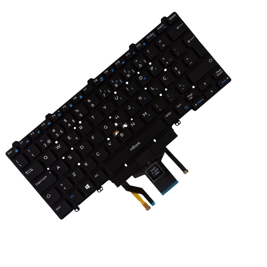 Teclado compatível Dell Latitude E5450 PO c/ LED, 