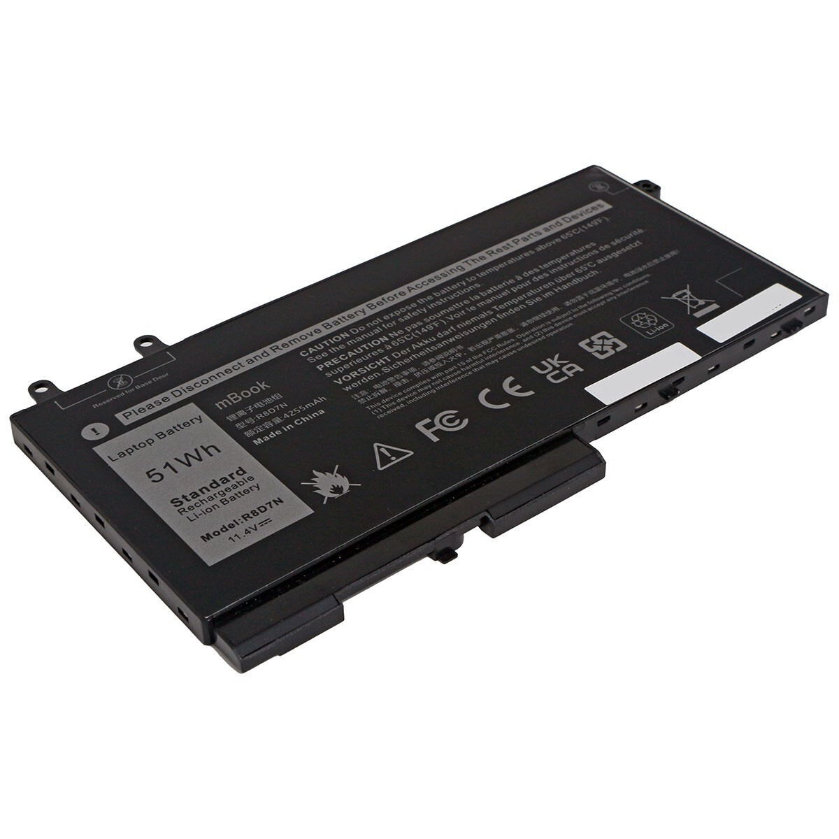 Bateria para Dell Precision 3540 M3540 51Wh, 