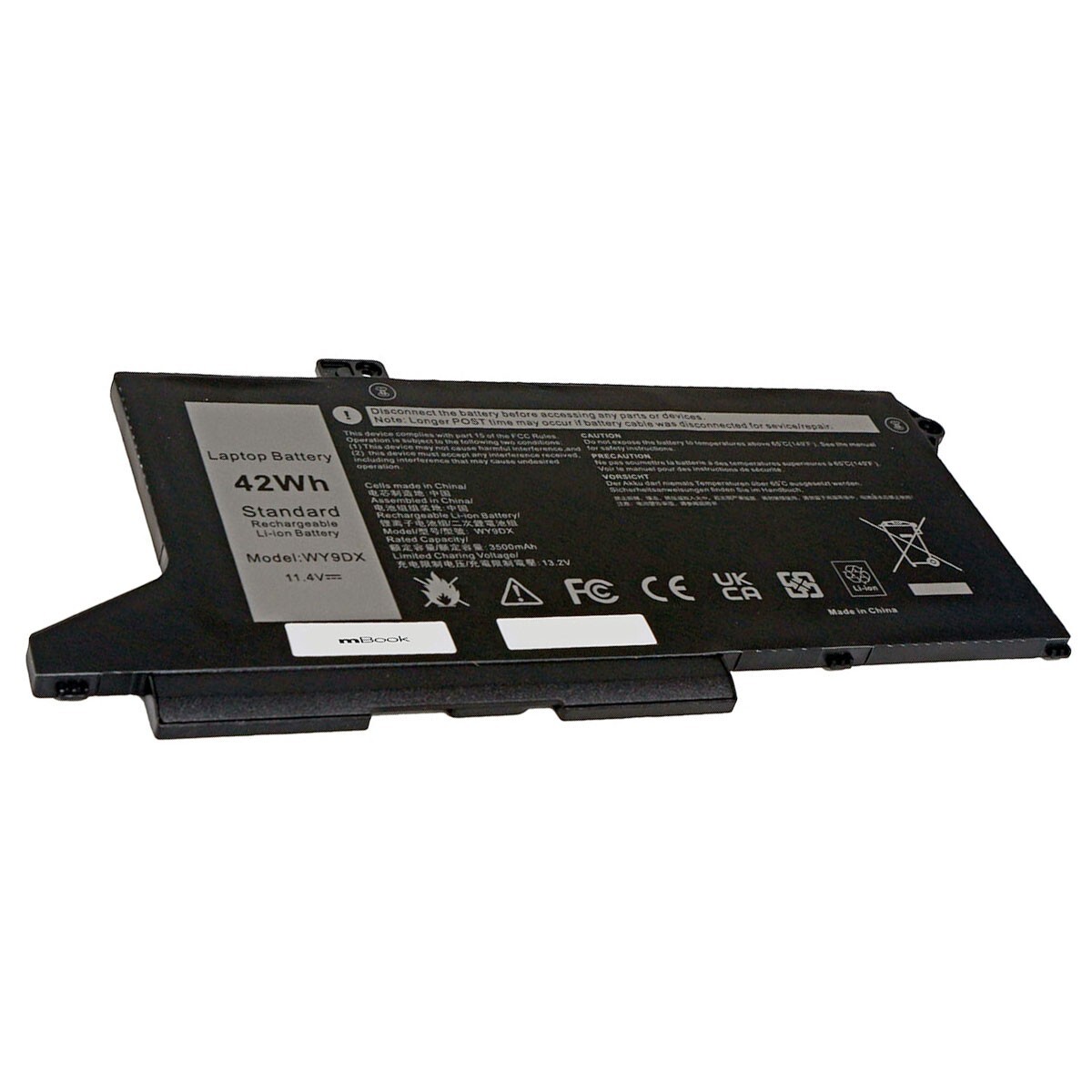 Bateria para Dell compatível com PN 39V1H FPKNM 42Wh, 