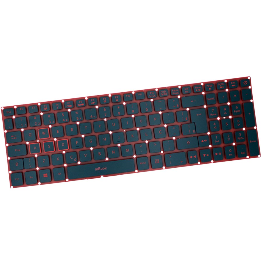 Teclado para Acer Nitro 5 AN515-51-78D6 BR com LED, 