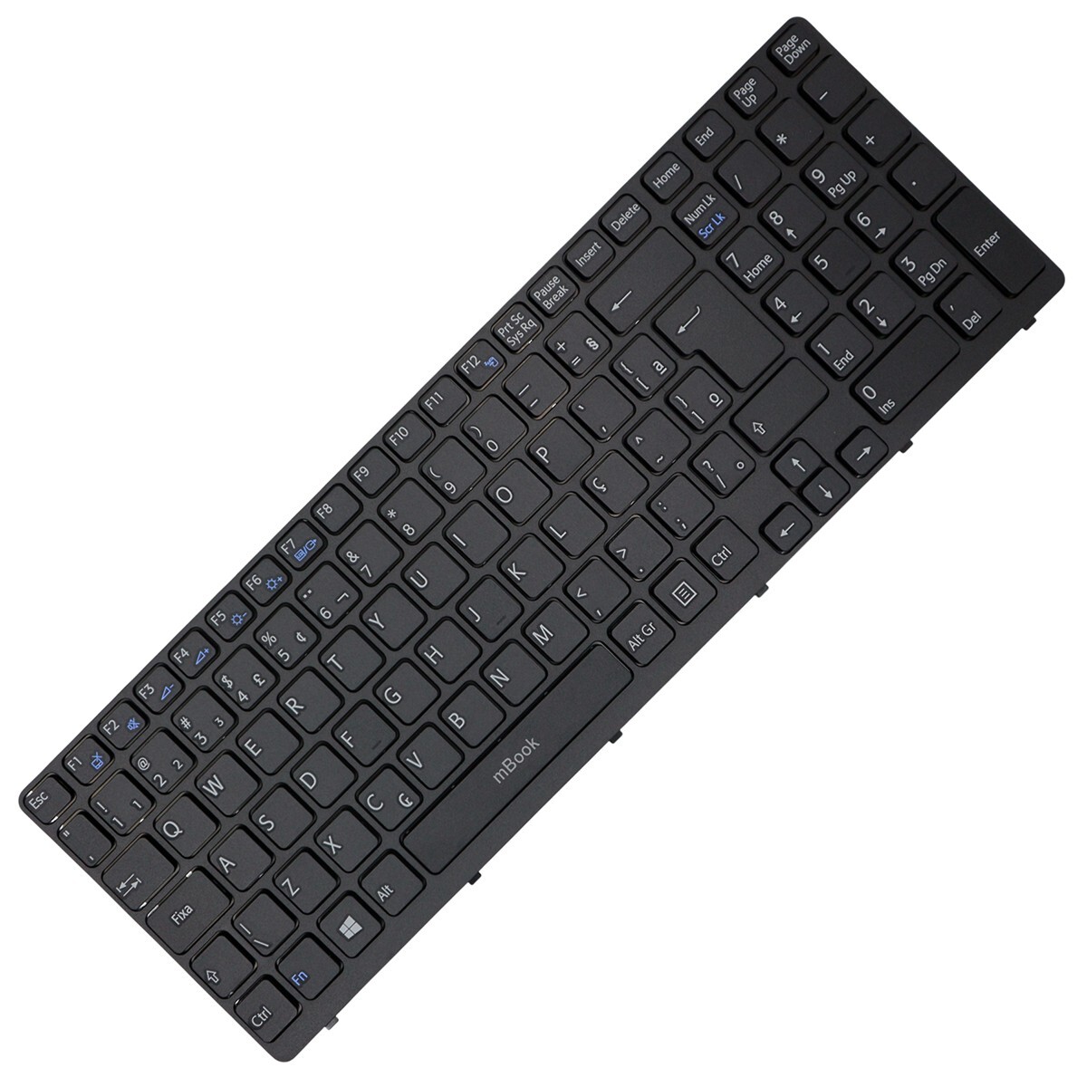 Teclado P para Sony Vaio Sve15 Sve1511a1e Moldura Grafite Ç, 
