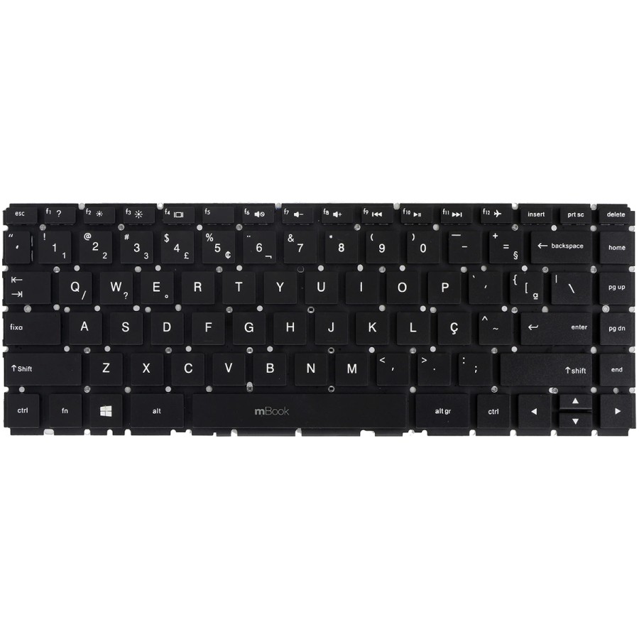 Teclado compatível HP 9Z.NC9SQ.101 Preto BR, 
