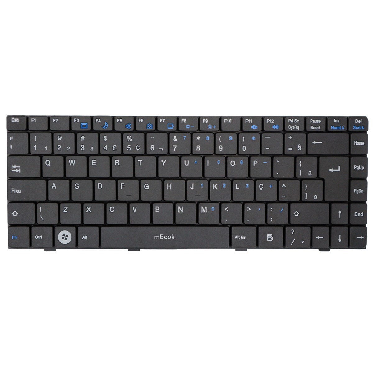 Teclado Itautec W7410 W7415 V092305bk1 71-31800-05 Br Com Ç, 