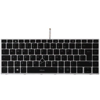 Teclado para HP elitebook 840 g5 , 840 g6 BR com LED, 