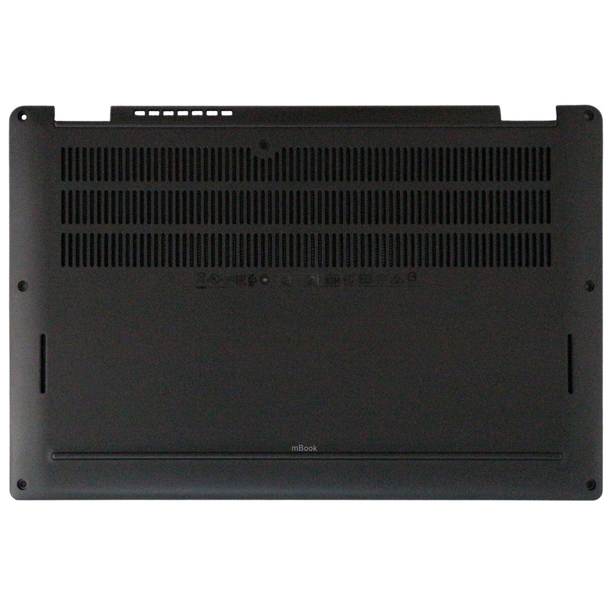 Carcaça bottom case para Dell 0844M4 preta, 