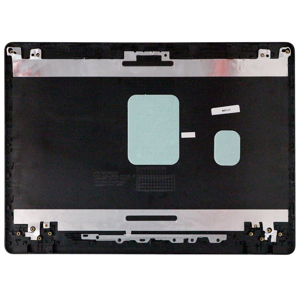 Carcaça Cover A e B para Dell Inspiron 3480 preta, 