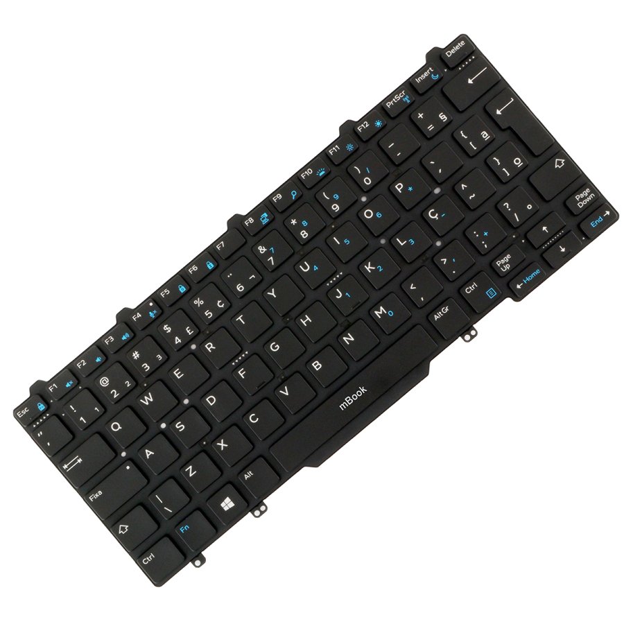 Teclado Dell Latitude 0h60f2 nsk-lkabc 1b pk1316r1a35 c/ led, 