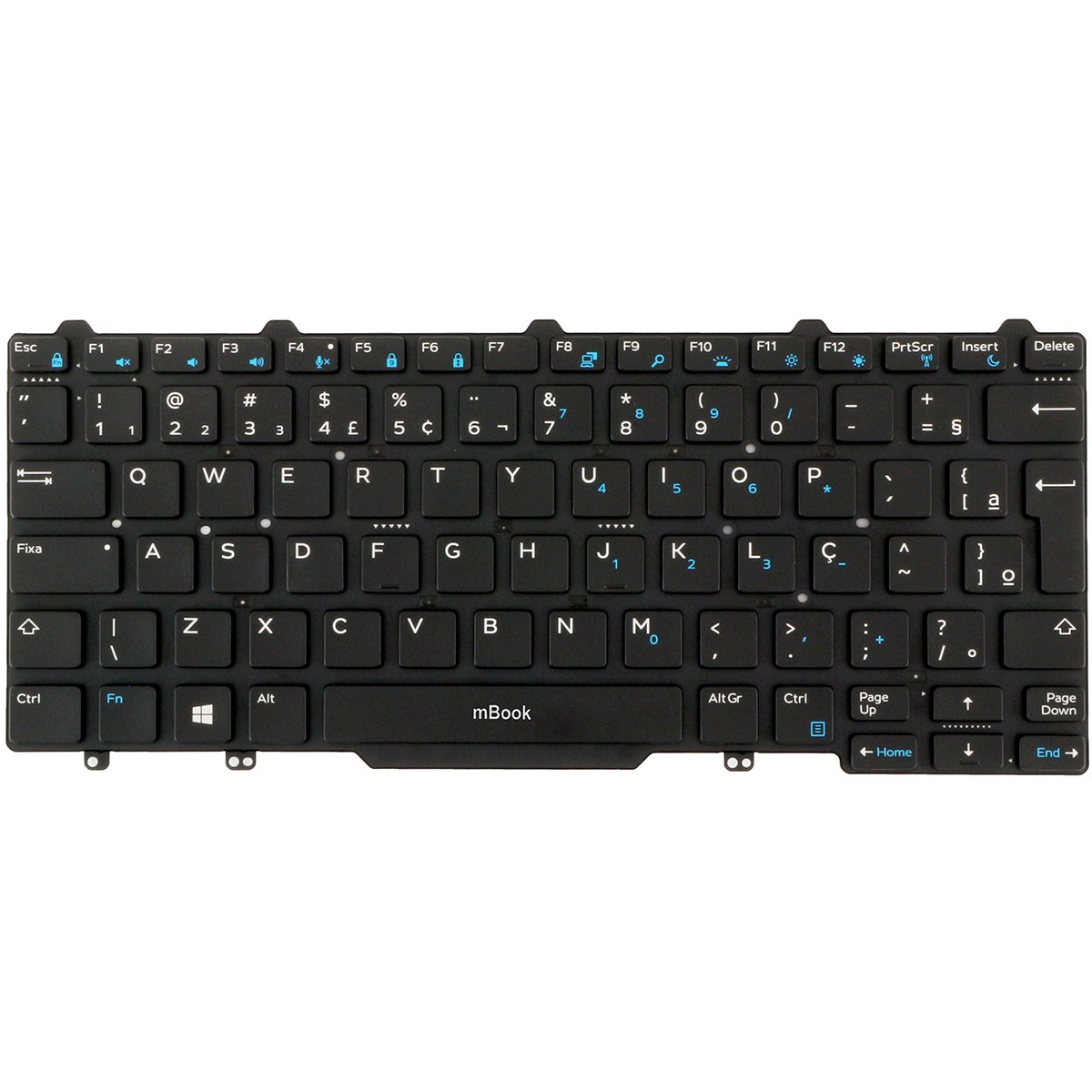 Teclado Dell Latitude 0h60f2 nsk-lkabc 1b pk1316r1a35 c/ led, 