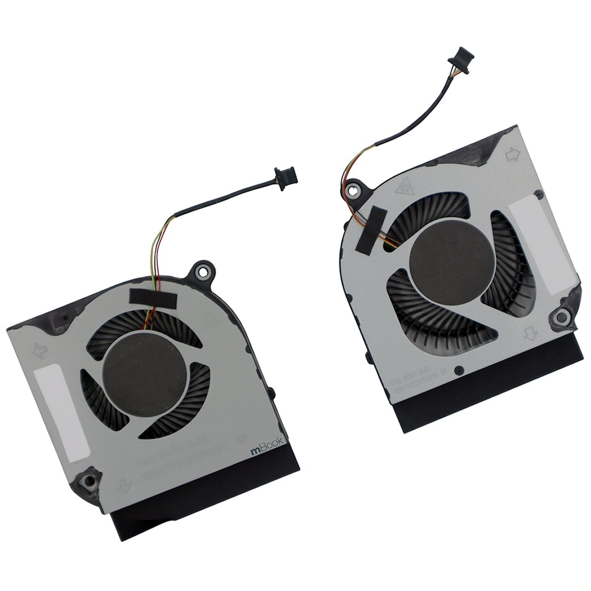 Par Cooler Fan Ventoinha para Acer Predator Ph315-53, 