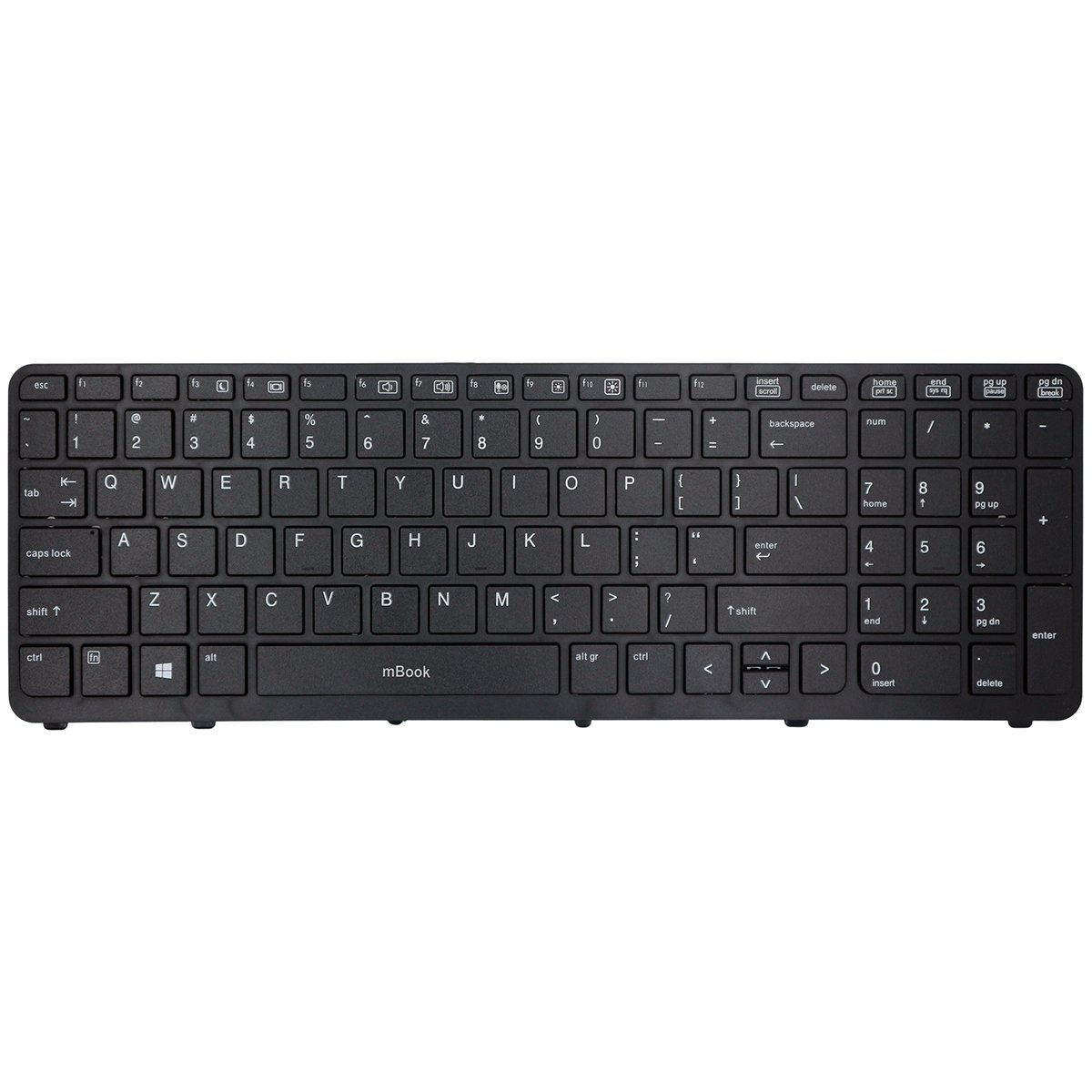 Teclado para HP 733688-081 733688-291 745663-001 Pk130tk1b00, 