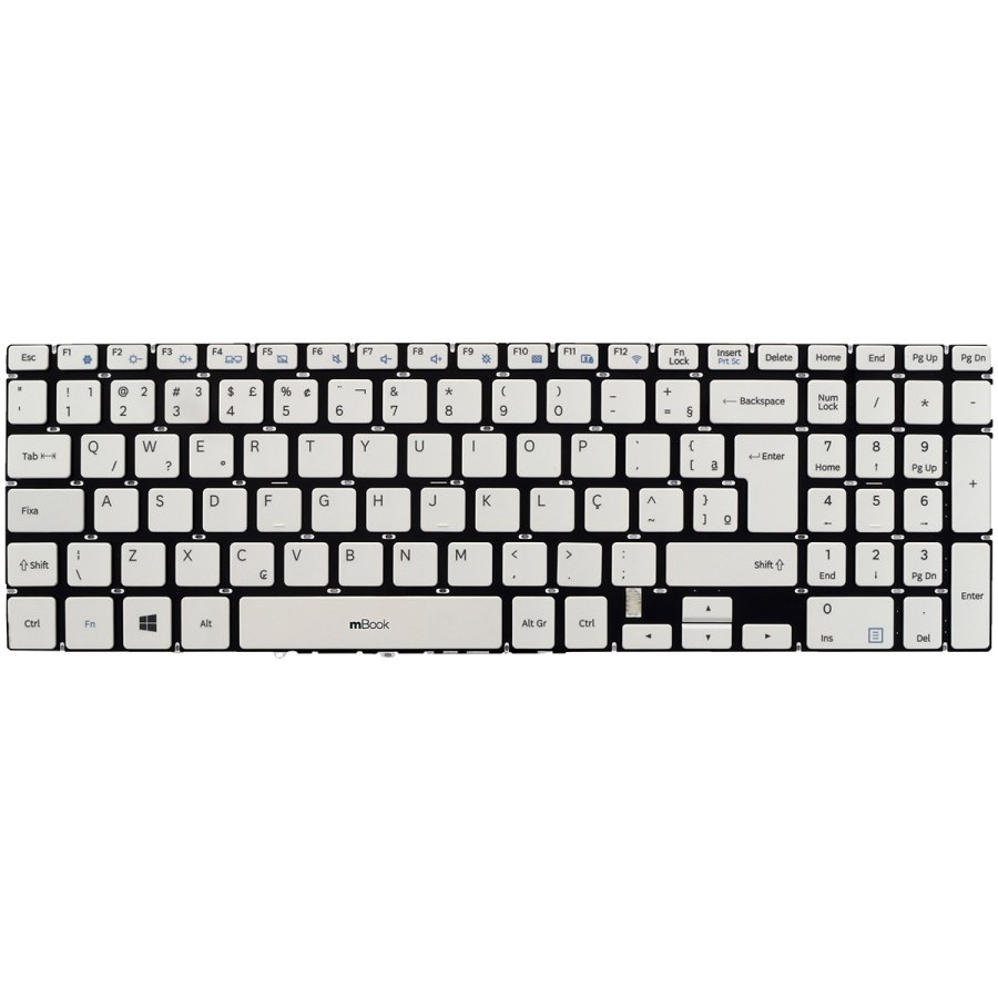 Teclado para Samsung Nsk-ms2sn 9z.narsn.21b Branco, 