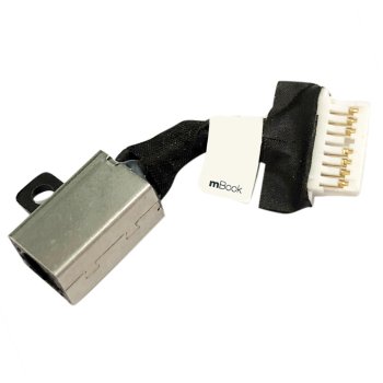 Conector DC Jack compatível com Dell 450.0GW01.0011, 