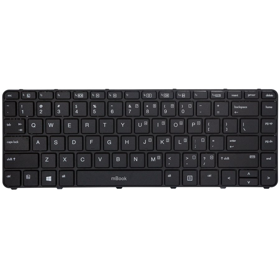 Teclado sem backlight compatível com HP 821176-001, 