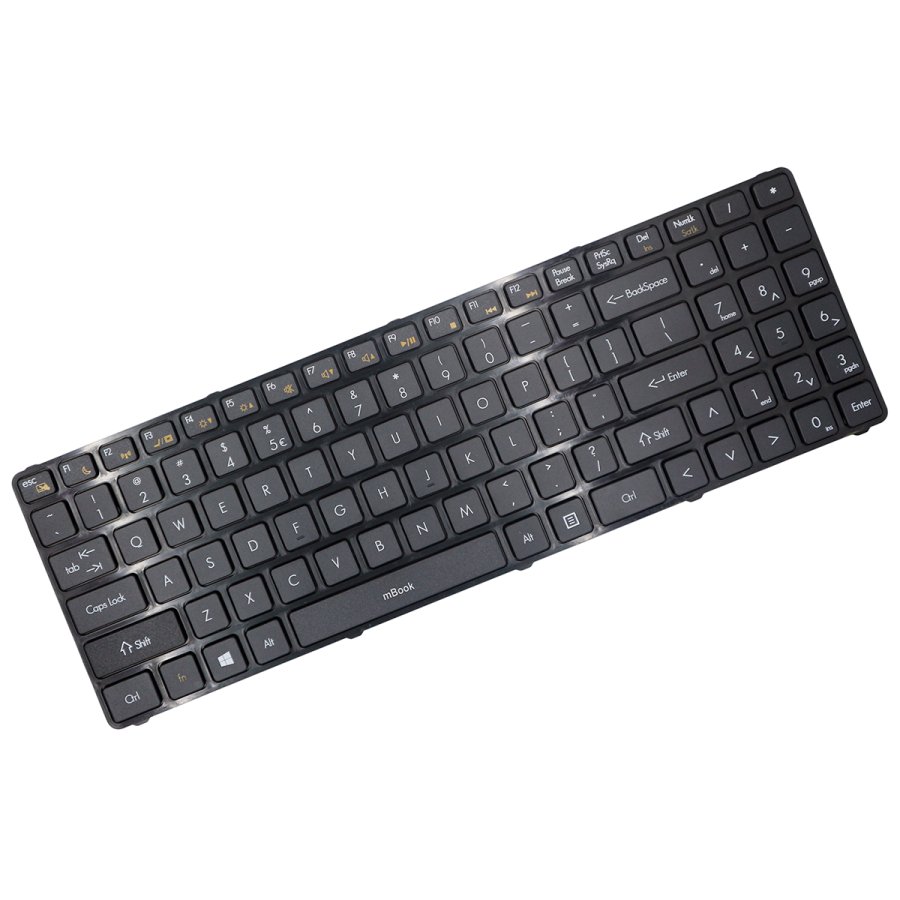 Teclado compatível com Avell MP-12K73US-920 Preto, 
