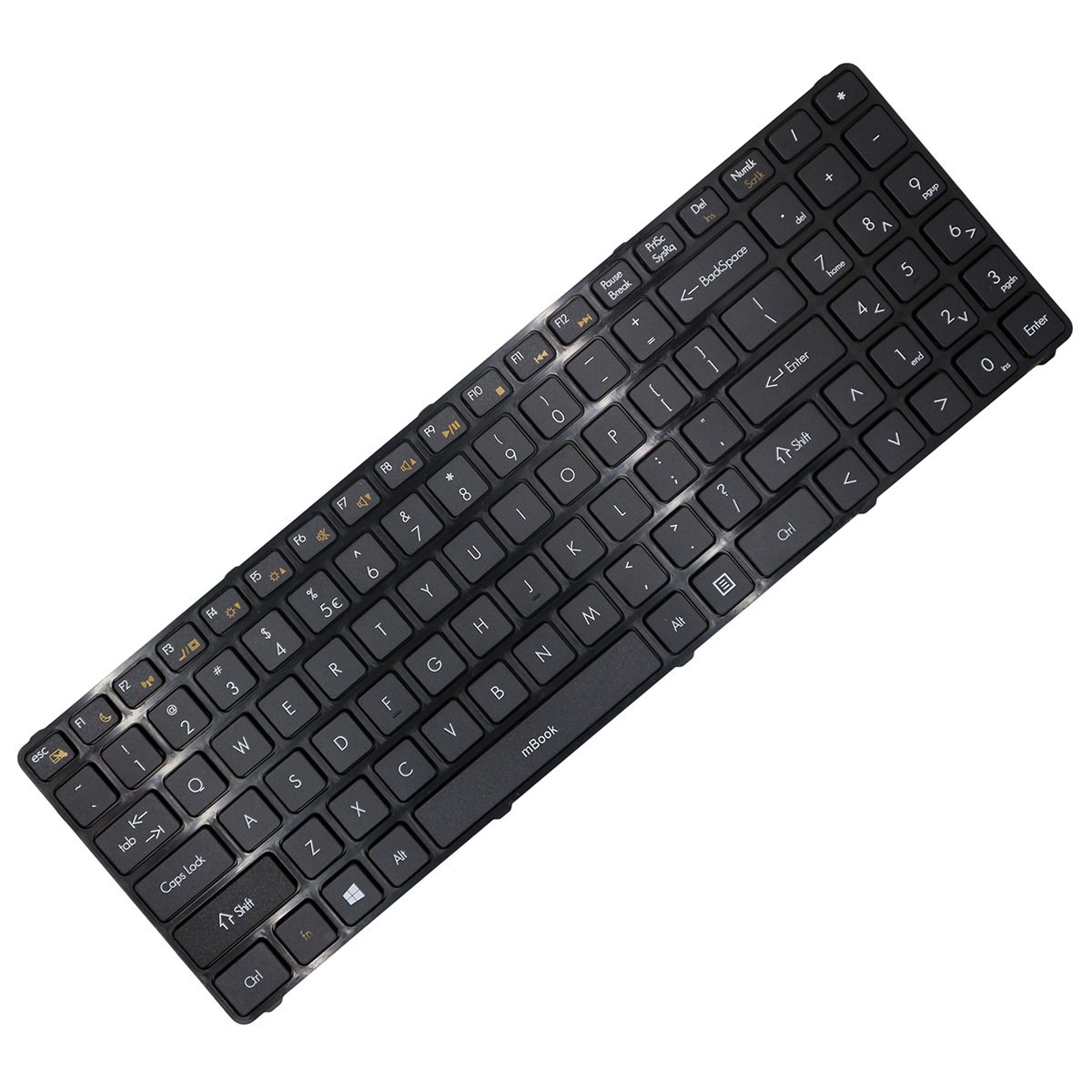 Teclado compatível com Avell AETWD600010 US Preto, 