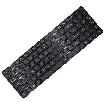 Teclado compatível com Avell AETWD600010 US Preto, 