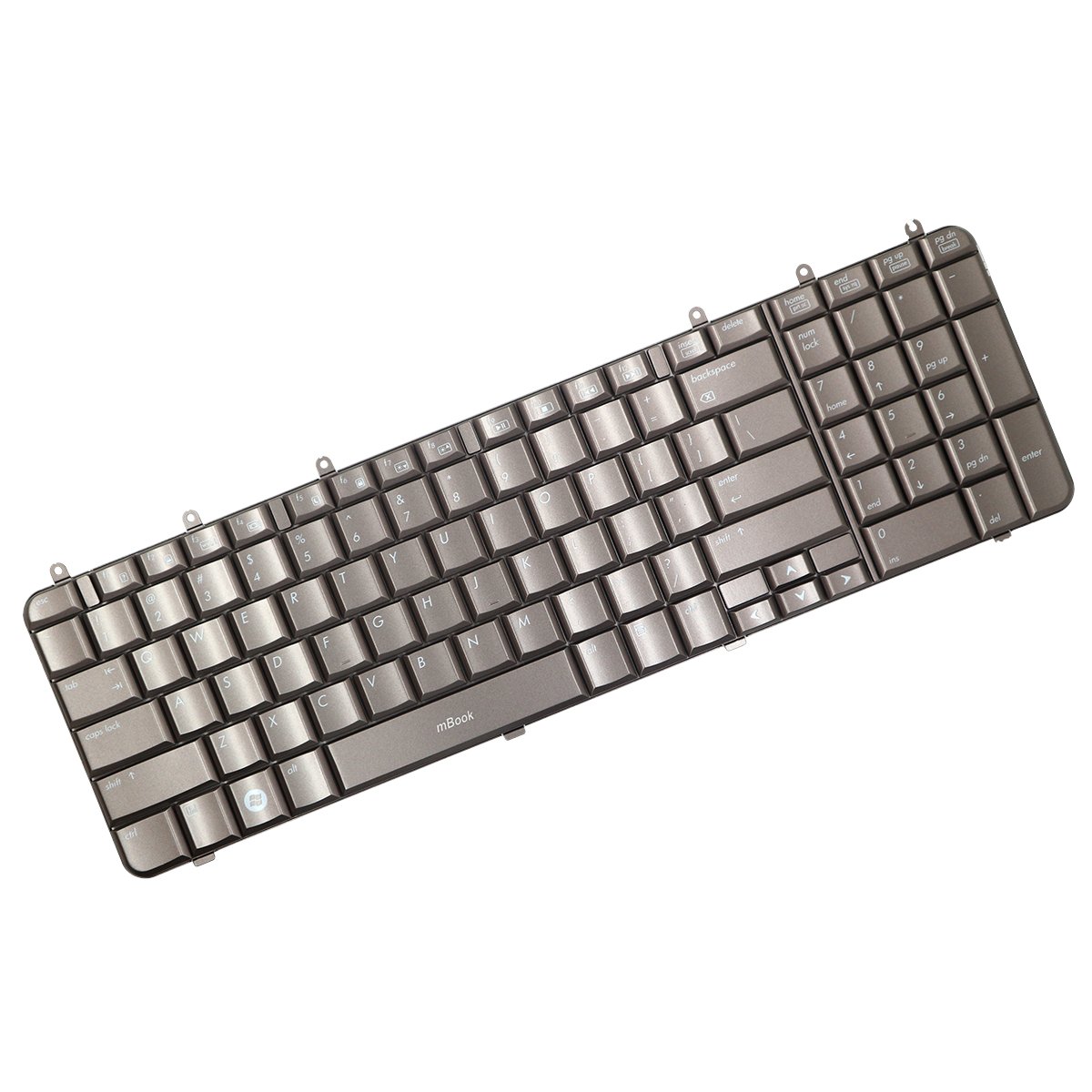 Teclado compatível HP PK1303X0800 Bronze, Layout US, 