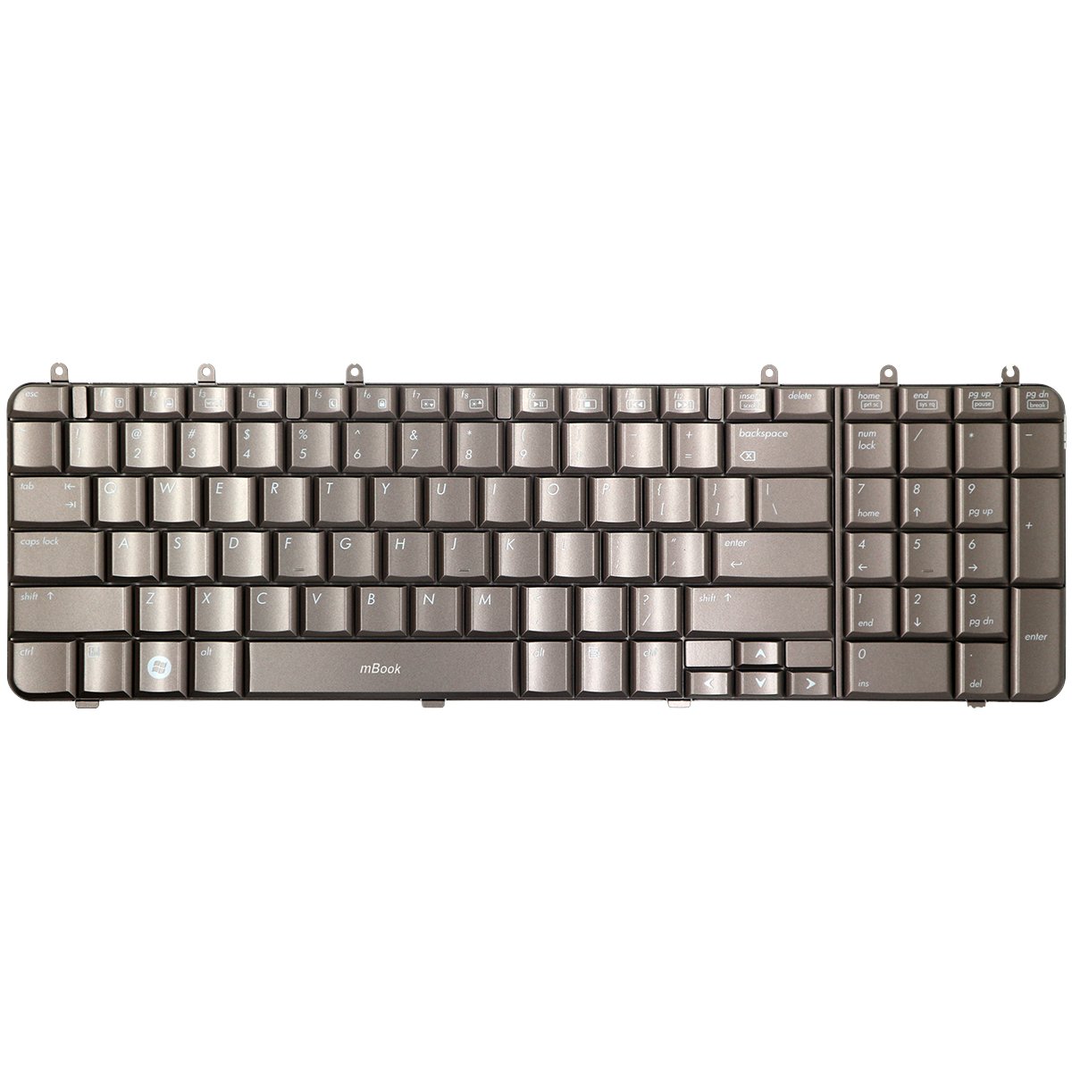 Teclado compatível HP NSK-H8201 Bronze, Layout US, 