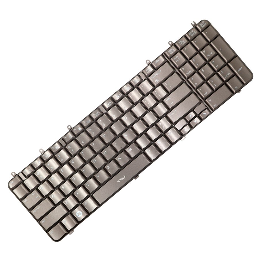 Teclado compatível HP V080502DS1 Bronze, Layout US, 