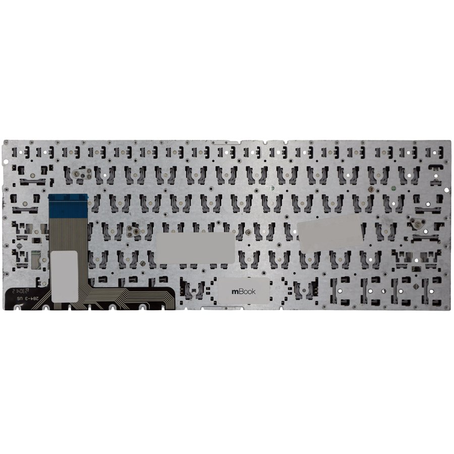 Teclado compatível com Asus 0KNB0-2601US00 sem LED, 