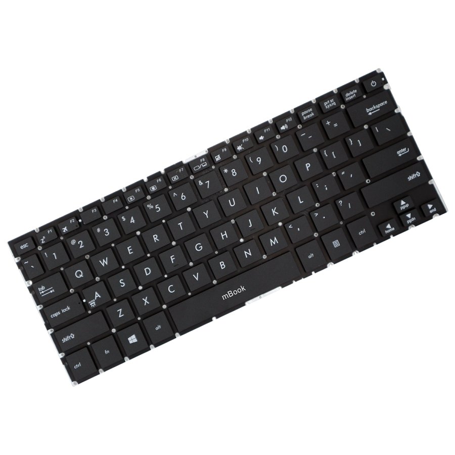 Teclado compatível com Asus 0KNB0-2601US00 sem LED, 