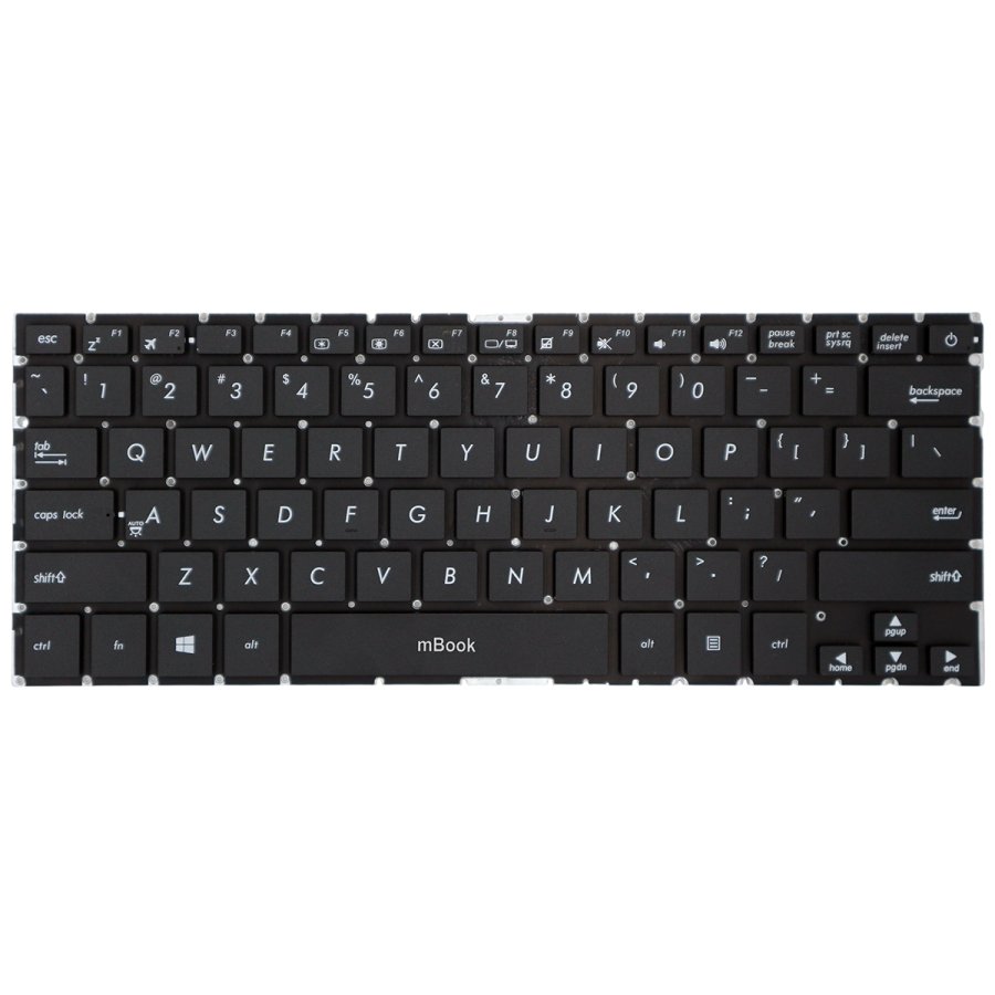 Teclado compatível com Asus 0KNB0-2601US00 sem LED, 