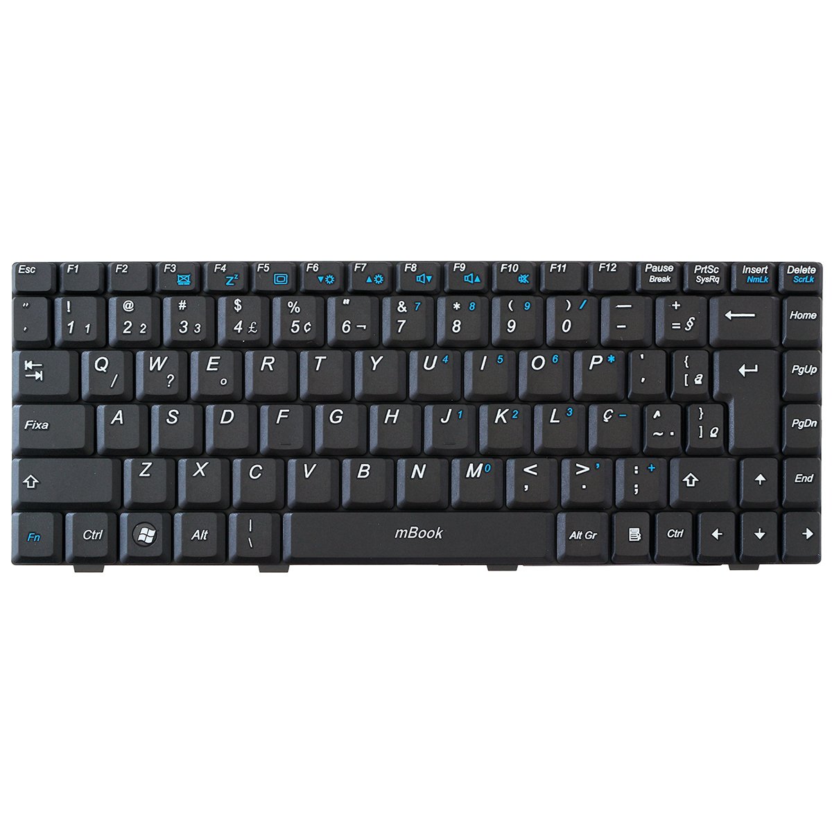 Teclado Philips para 12nb 13nb Preto V022409bk1 Abnt 209b-br, 