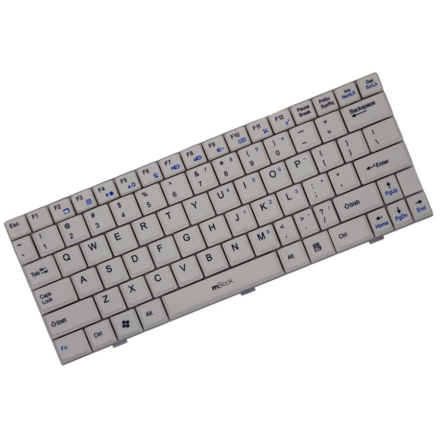 Teclado Notebook Positivo Mobo 1055 1070 Branco, 