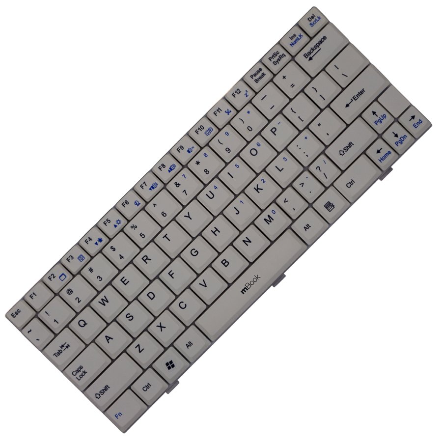 Teclado Notebook Positivo Mobo 1055 1070 Branco, 